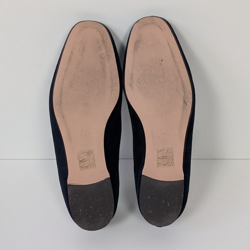 J. Crew Blue Suede Loafers Women's 7.5 - Picture 8 of 9